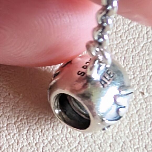 Pandora Sterling Silver Charm - Safety Chain - Family Forever - Picture 4 of 4